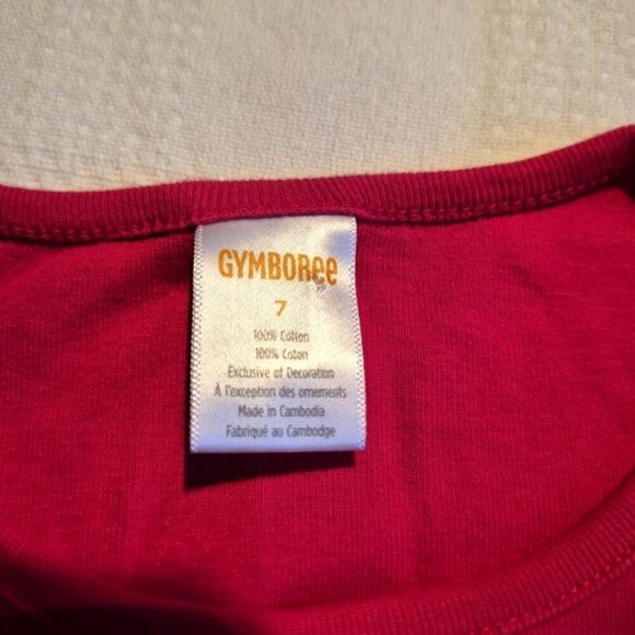 Gymboree girls size 7 red long sleeve Valentine's line shirt VGUC - Picture 2 of 4